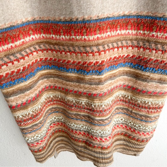 Daily Practice by Anthropologie Sweater Midi Dress Fair Isle Knit M Cozycore - Picture 4 of 6